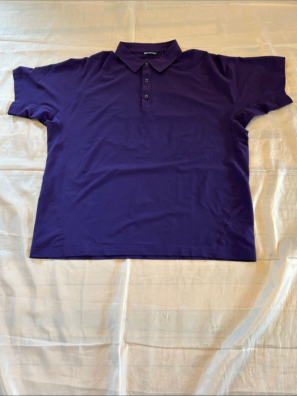 Cutter & Buck Men's Purple Polo Shirt